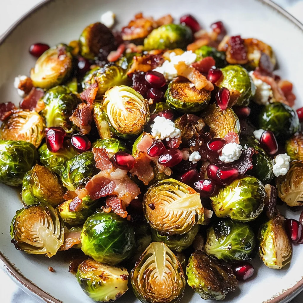 Roasted Bacon Brussels Sprouts with Salted Honey