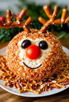 Rudolph Christmas Cheese Ball Recipe