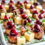 Sheet Pan Smoked Sausage Cranberry Bites