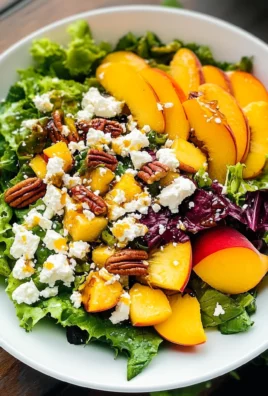 Simple Peach Feta Salad