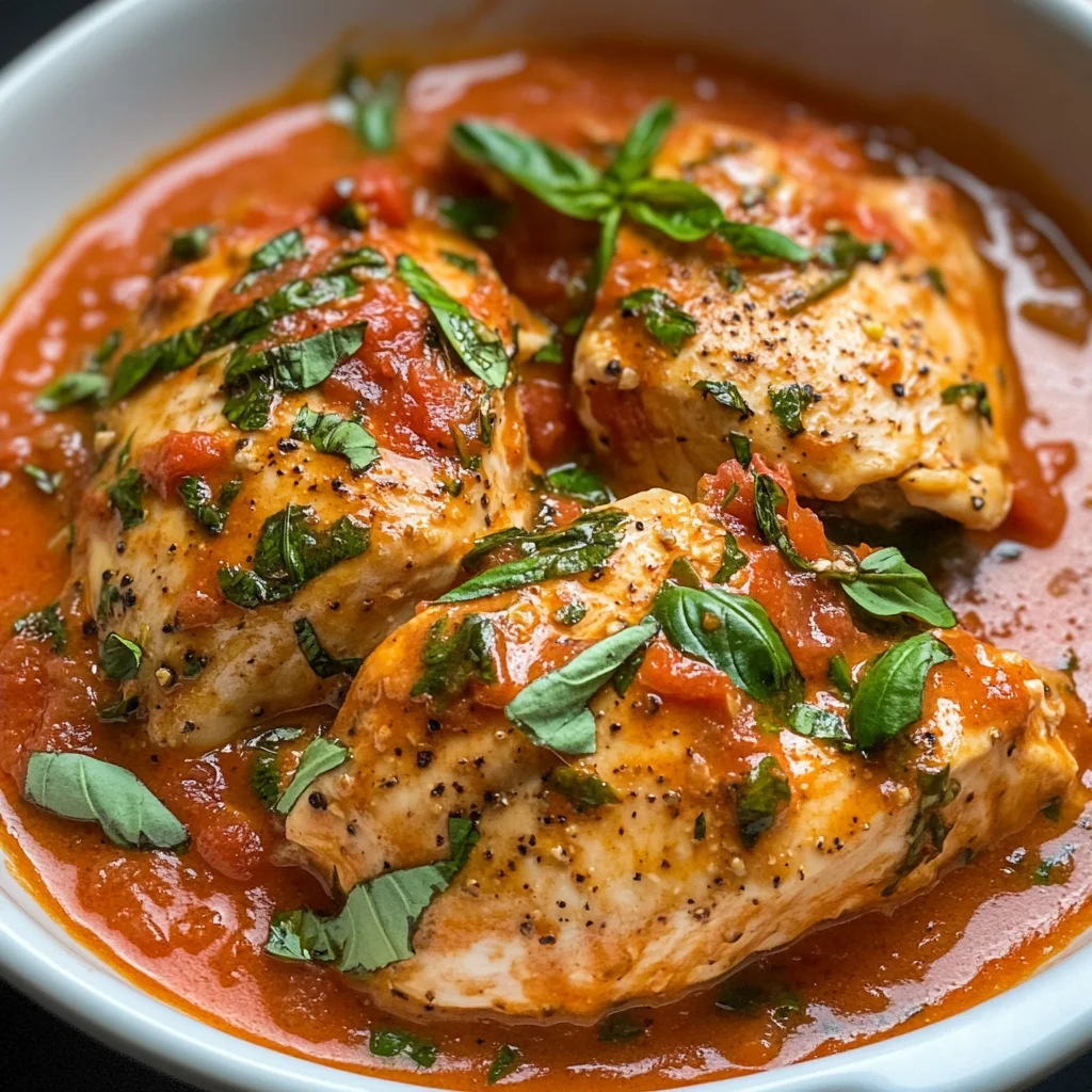 Slow Cooker Creamy Tomato Basil Chicken