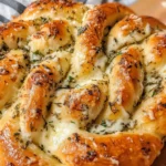 Swirled Garlic Herb And Cheese Bread