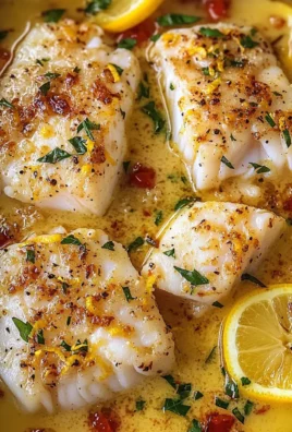 Tasty Baked Cod in Coconut Lemon Cream Sauce