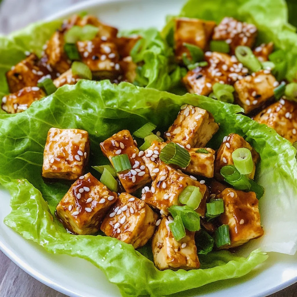 Tofu Lettuce Wraps