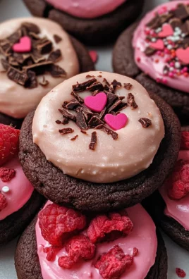 Valentine Ganache Cookies