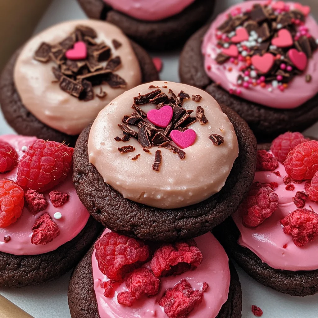 Valentine Ganache Cookies