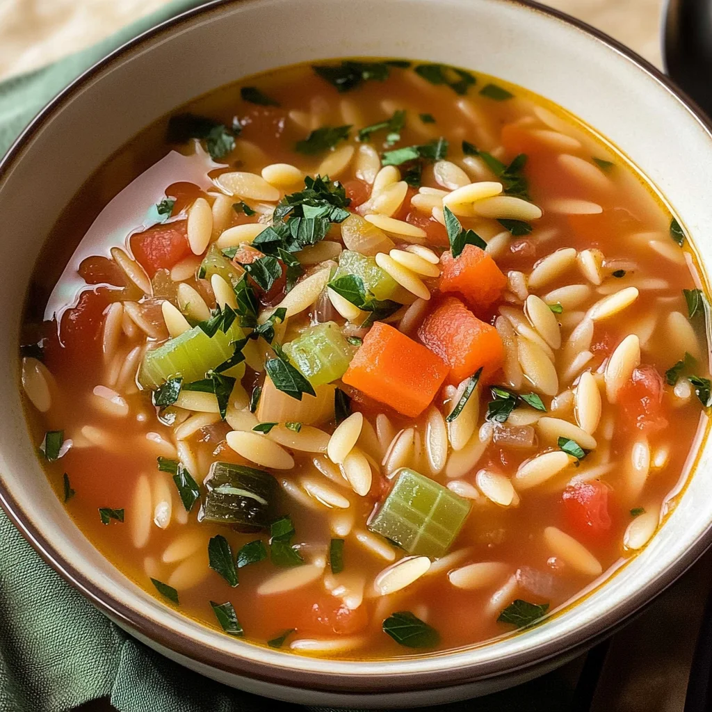 Vegetable Orzo Soup