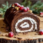 Yule Log Cake (Bûche de Noël)