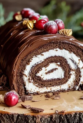 Yule Log Cake (Bûche de Noël)