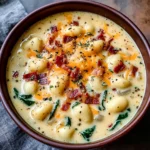 Bacon Cheddar Gnocchi Soup