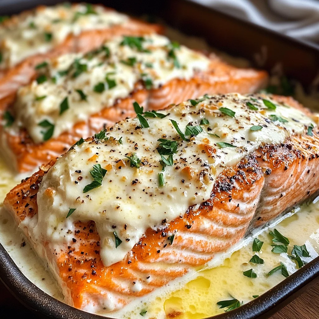 Baked Boursin Salmon