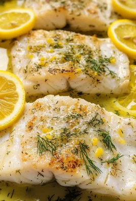 Baked Cod with Lemon-Dill Sauce