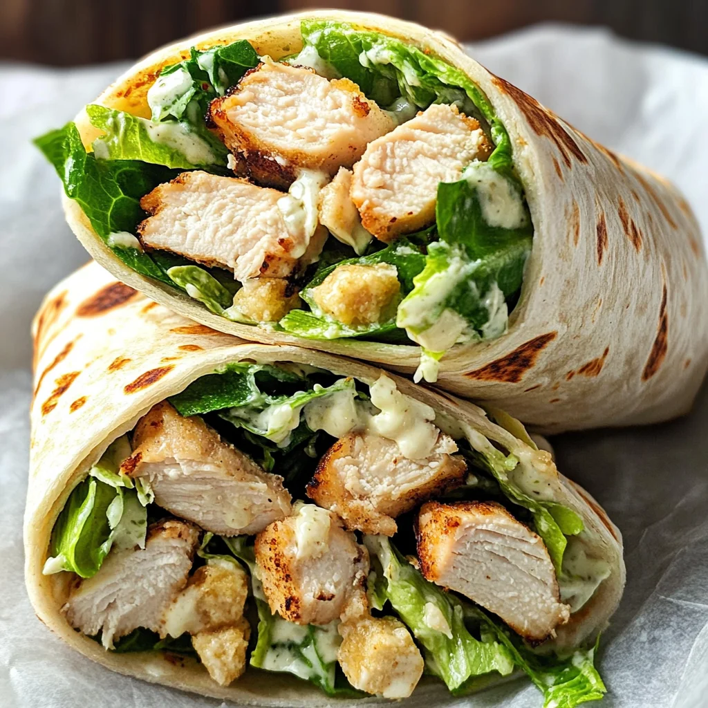 Chicken Caesar Wraps