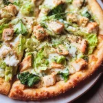 Chicken Crust Caesar Salad Pizza