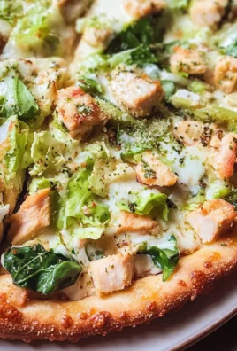 Chicken Crust Caesar Salad Pizza