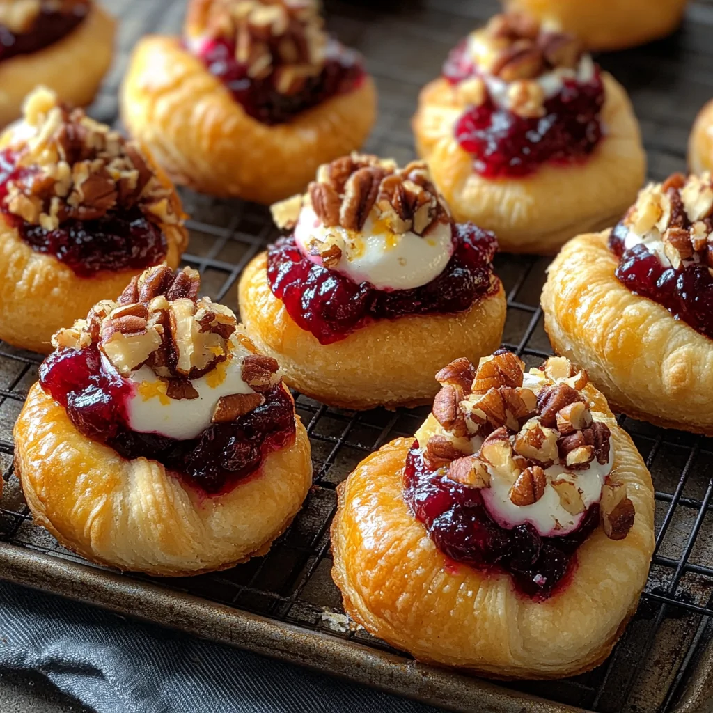 Cranberry Cream Cheese Crescent Bites