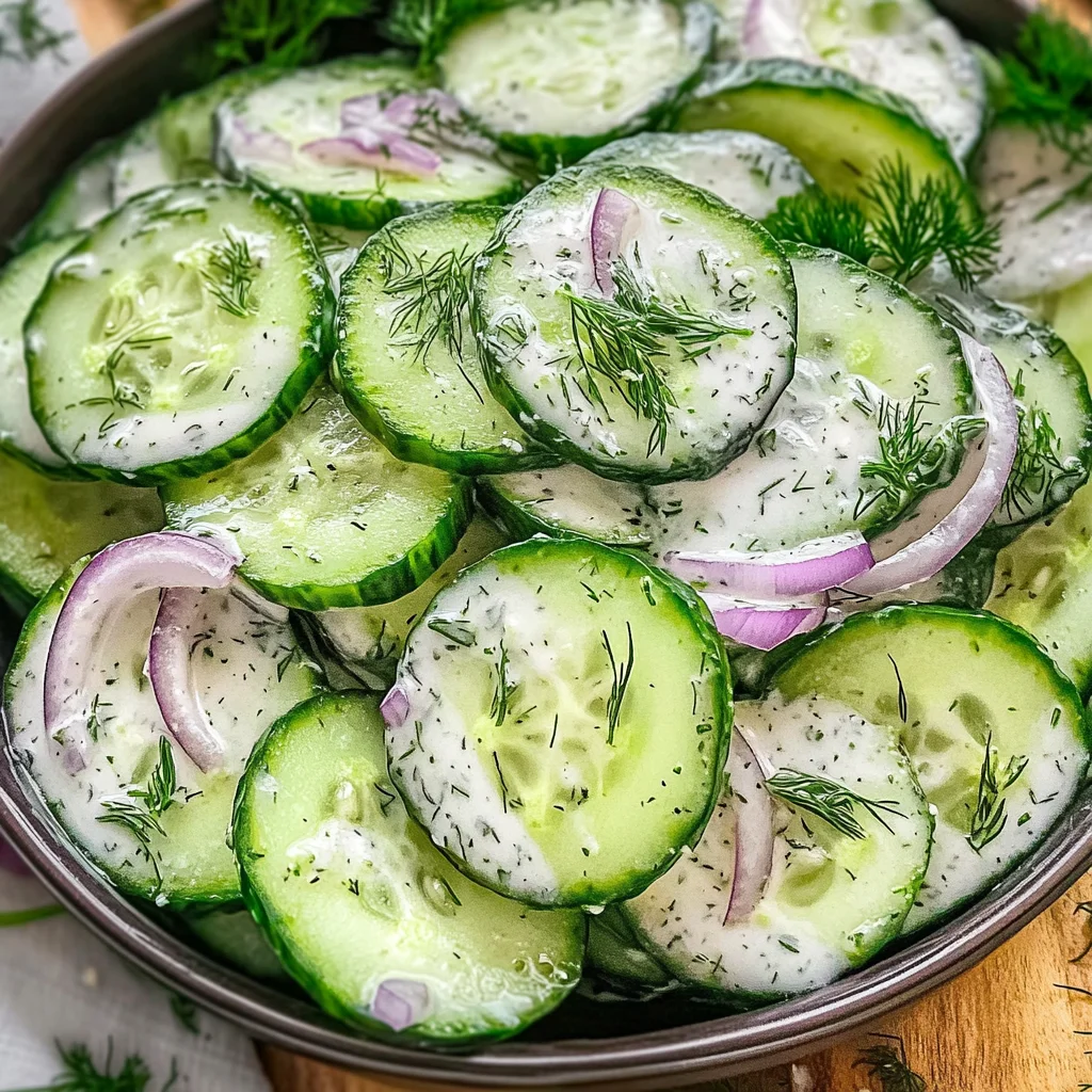 Creamy Cucumber Salad