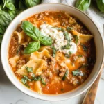 Easy Creamy Lasagna Soup