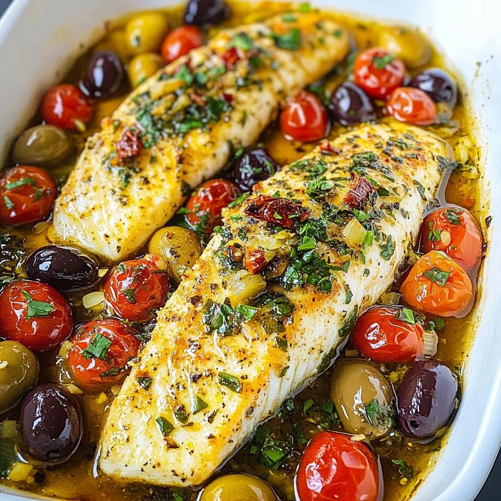 Easy Mediterranean Baked fish