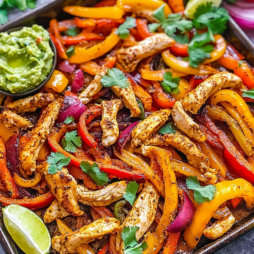 Easy Sheet Pan Chicken Fajitas (Ready in 30 Minutes!)
