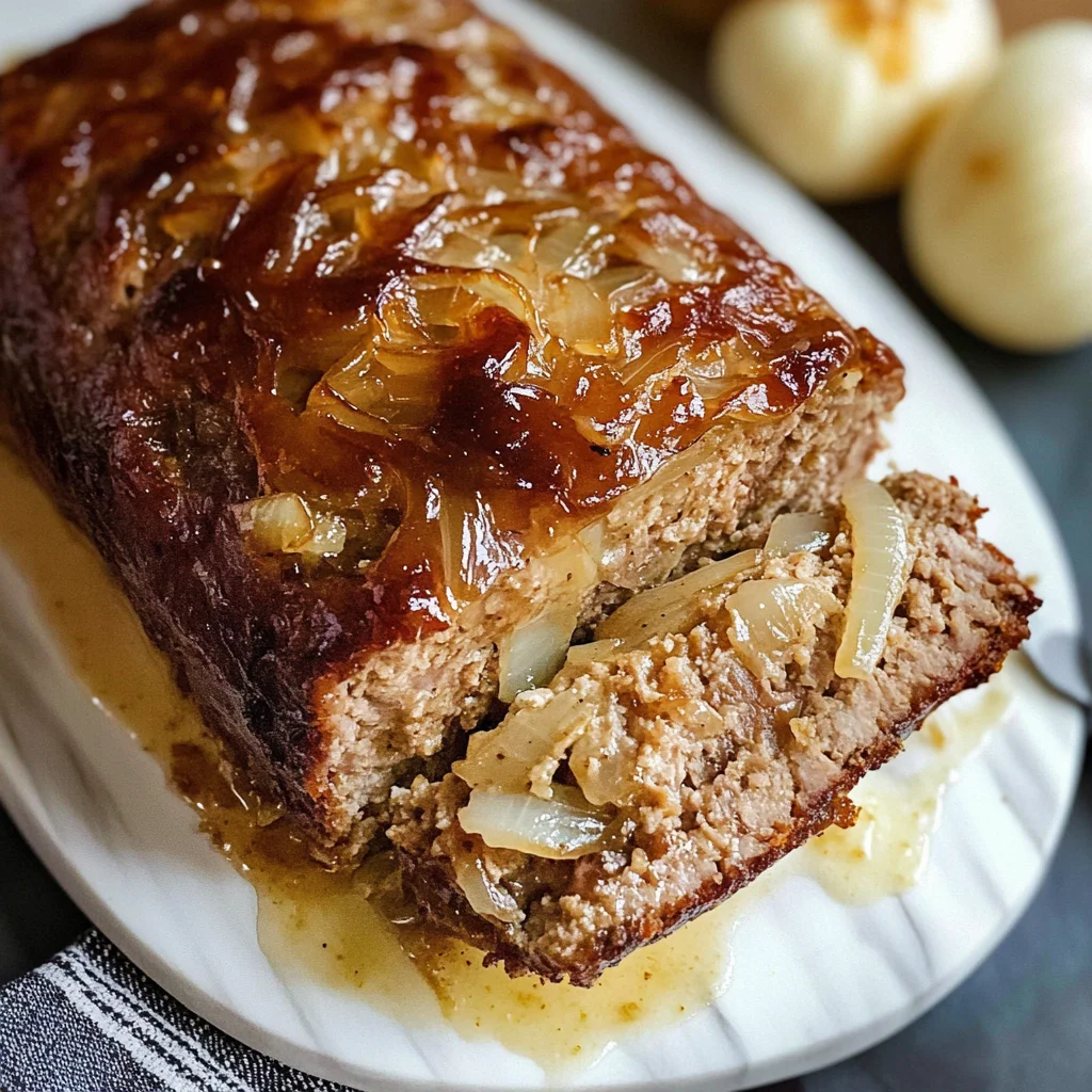 French Onion Meatloaf