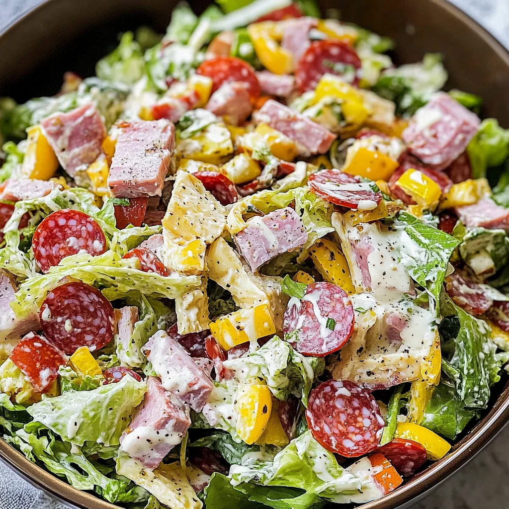 Italian Grinder Salad (Chopped Sub Salad)