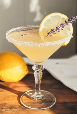 Lavender Lemon Drop Vodka Martini