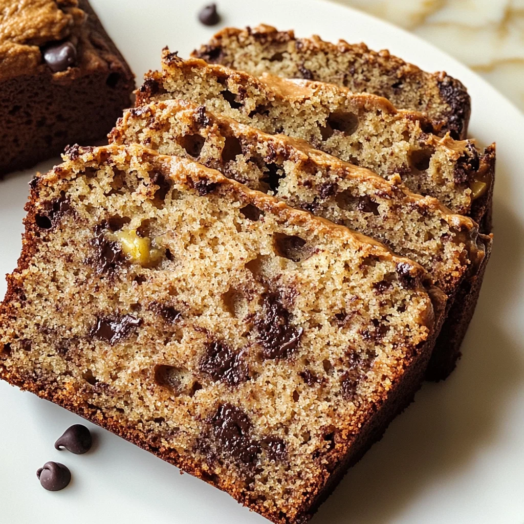 Peanut Butter Chocolate Chip Banana Bread