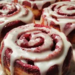 Red Velvet Cinnamon Rolls | The Perfect Christmas Morning Treat