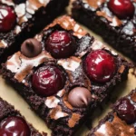 Roasted Chocolate Cherry Brownies
