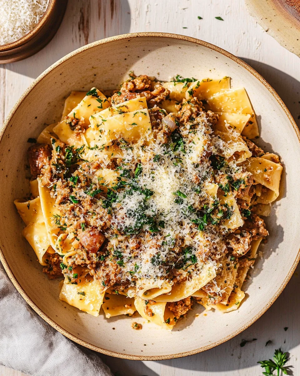 Saucy Sausage and Lemon Pasta (Sausage al Lemone)