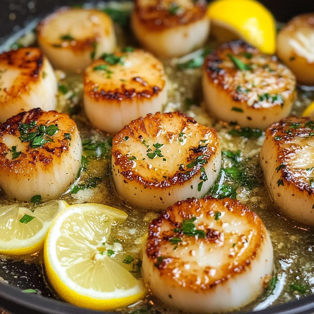 Seared Scallops with Garlic Butter