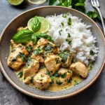 Spiced Coconut Basil Chicken with Rice: A Flavorful Delight