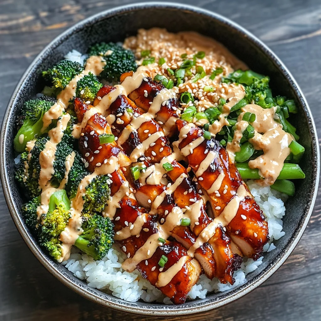 Sticky Chicken Bowls Recipe