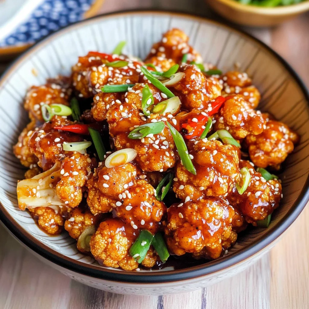 Sticky Sesame Cauliflower