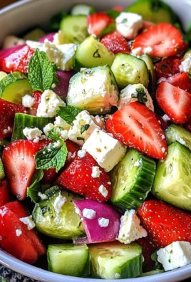 Strawberry Cucumber Salad
