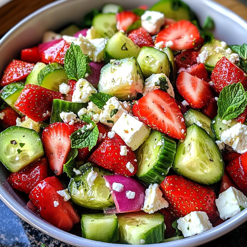 Strawberry Cucumber Salad