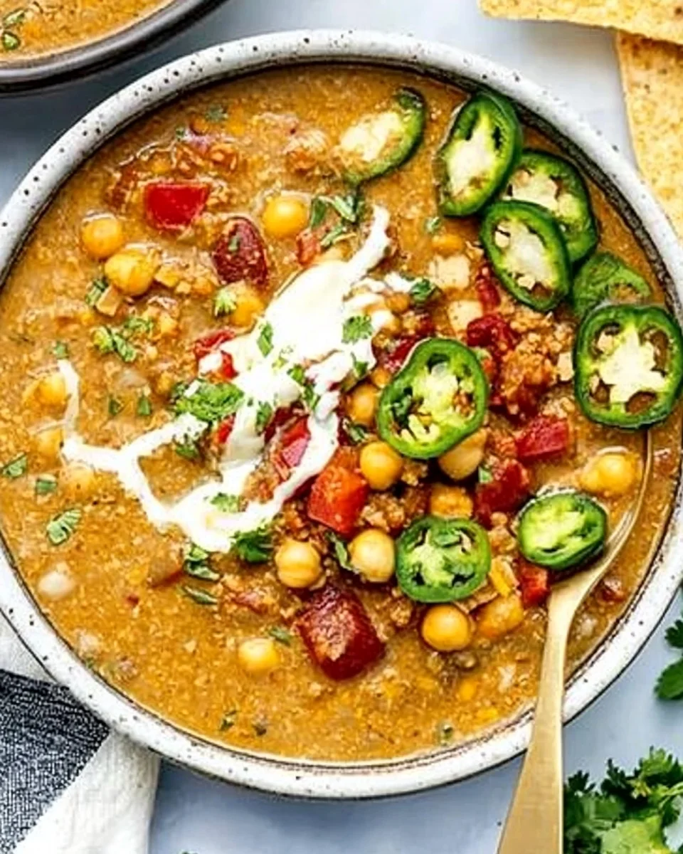 Vegan White Chickpea Chili