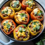 Vegetarian Stuffed Peppers - Mexican-Style