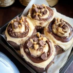 chocolate peanut butter sweet rolls