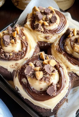 chocolate peanut butter sweet rolls