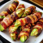 turkey Bacon Wrapped Avocado Fries