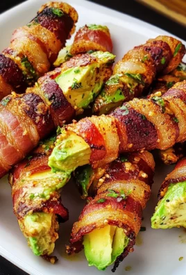 turkey Bacon Wrapped Avocado Fries