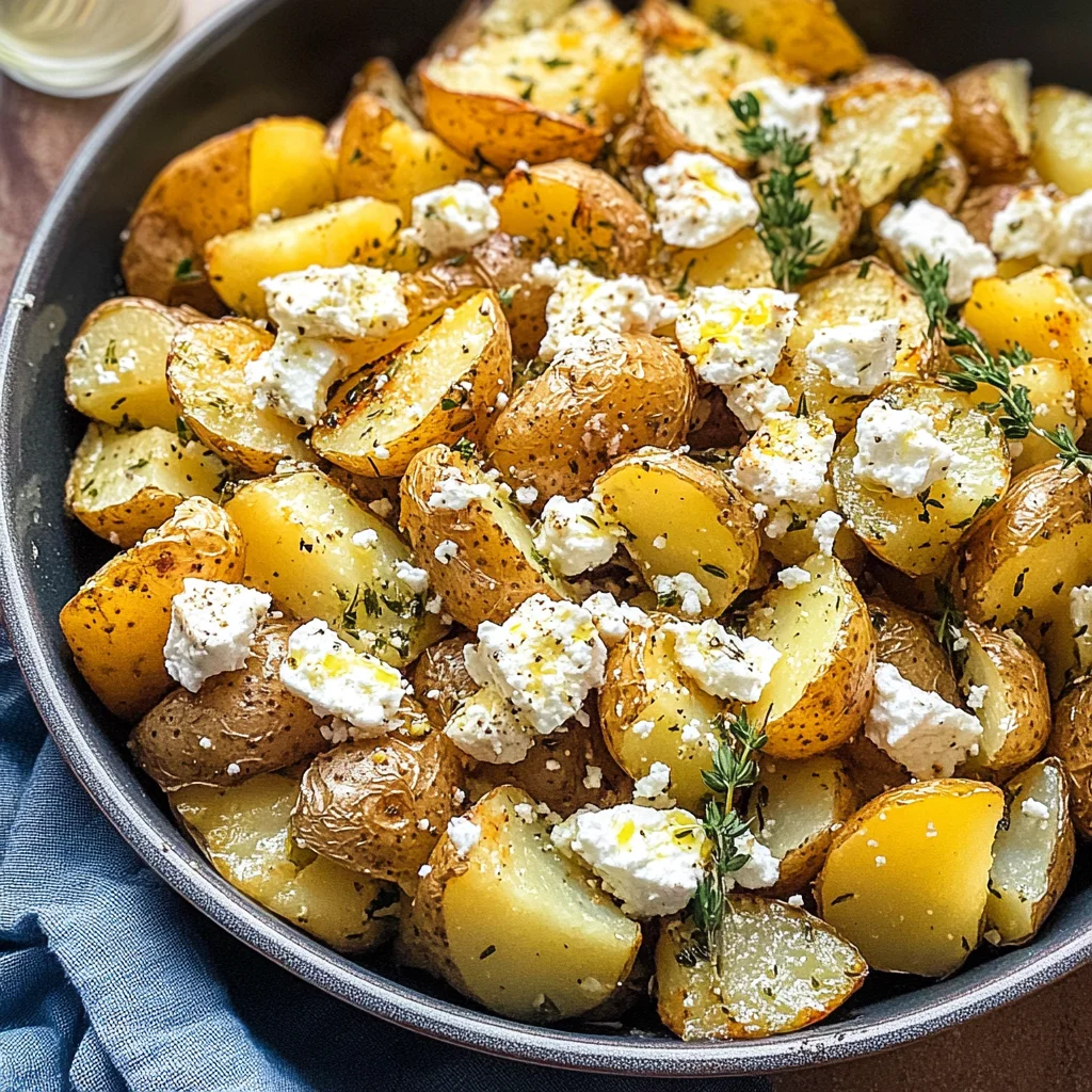 Baked Feta Potatoes with Lemon