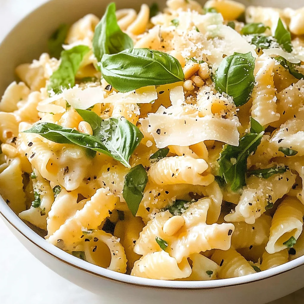 Basil Lemon Pasta Salad