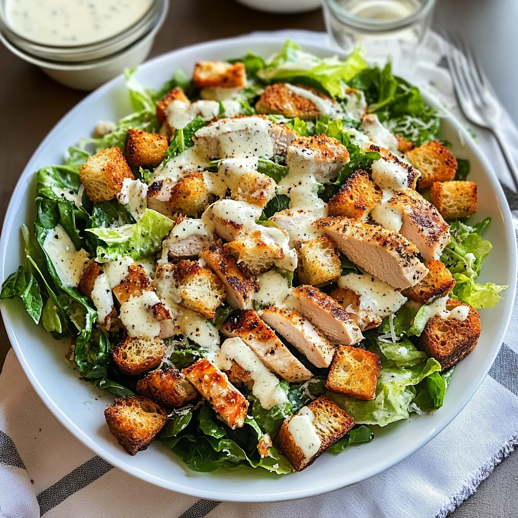 Best Chicken Caesar Salad with Homemade Croutons