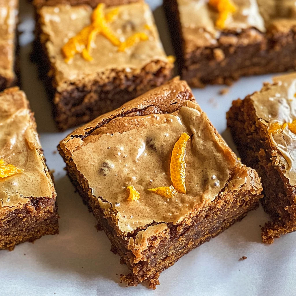 Blonde Orange Brownies