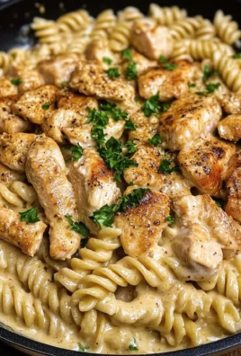 Cheesy Cajun Garlic Chicken Rotini Skillet Recipe