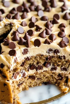 Chocolate Chip Cookie Cake Recipe with Buttercream Frosting