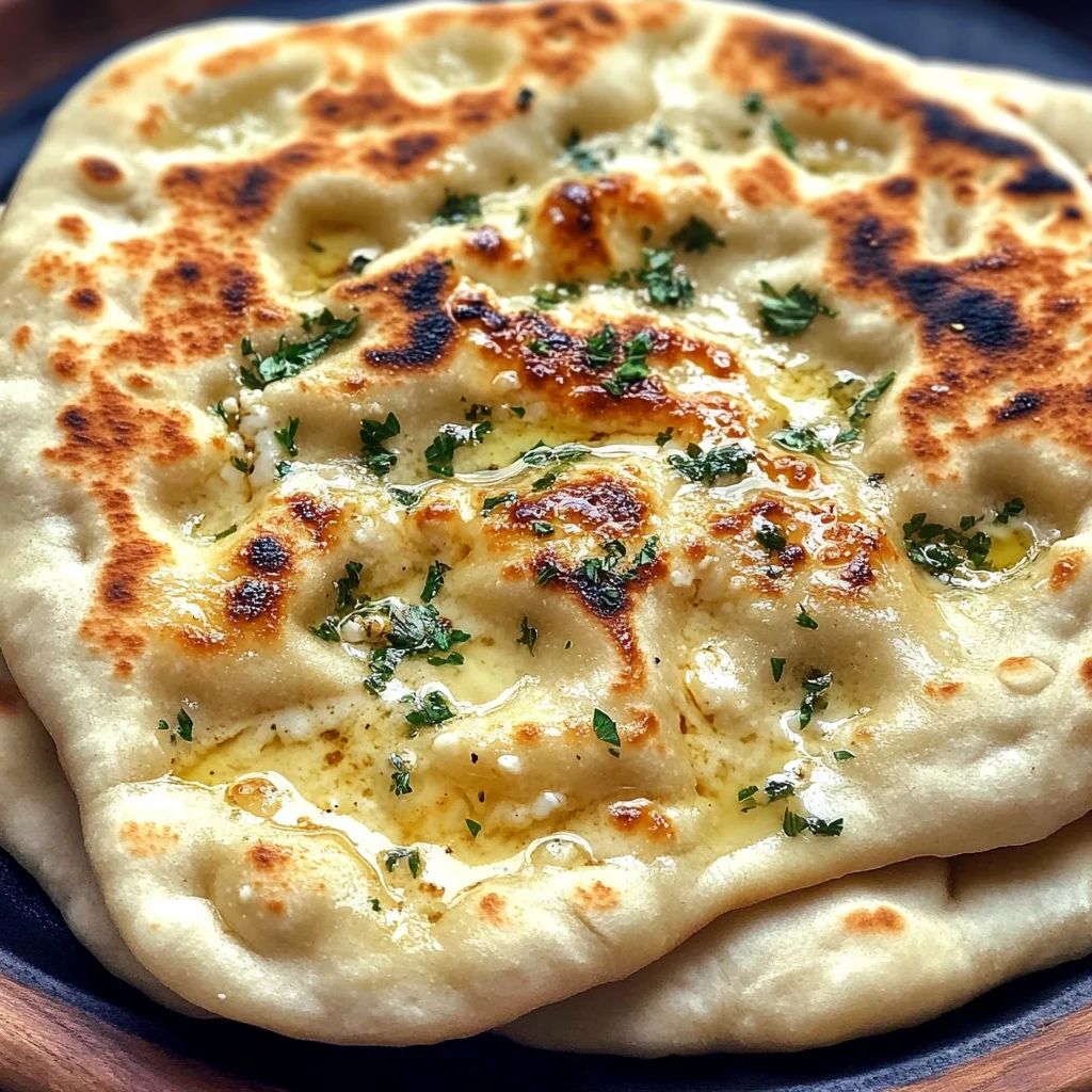 Cottage Cheese Garlic Naan (High Protein, No Yeast!)
